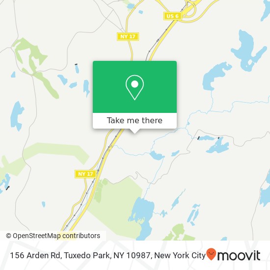 156 Arden Rd, Tuxedo Park, NY 10987 map