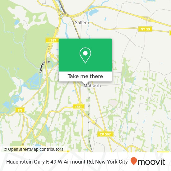 Mapa de Hauenstein Gary F, 49 W Airmount Rd