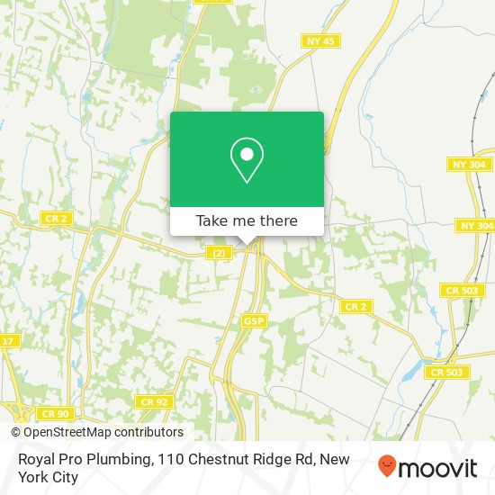 Royal Pro Plumbing, 110 Chestnut Ridge Rd map