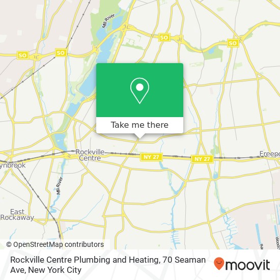 Rockville Centre Plumbing and Heating, 70 Seaman Ave map