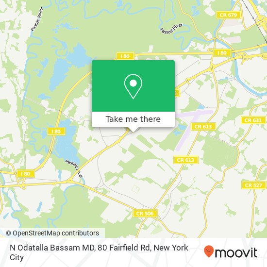 Mapa de N Odatalla Bassam MD, 80 Fairfield Rd