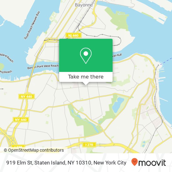 919 Elm St, Staten Island, NY 10310 map