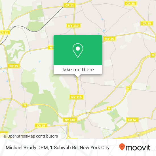Michael Brody DPM, 1 Schwab Rd map