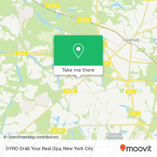 Mapa de GYRO Grab Your Real Opa, 240 Mounts Corner Dr