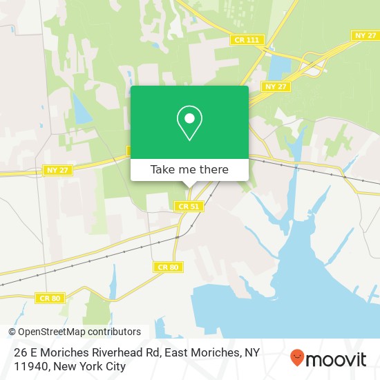 26 E Moriches Riverhead Rd, East Moriches, NY 11940 map