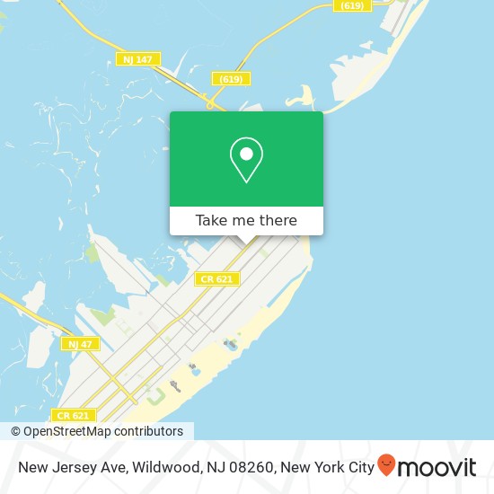 New Jersey Ave, Wildwood, NJ 08260 map