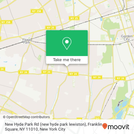 Mapa de New Hyde Park Rd (new hyde park lewiston), Franklin Square, NY 11010