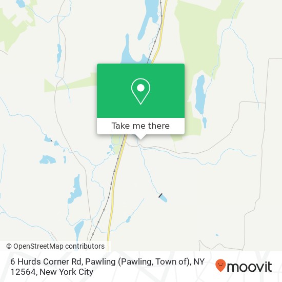 Mapa de 6 Hurds Corner Rd, Pawling (Pawling, Town of), NY 12564