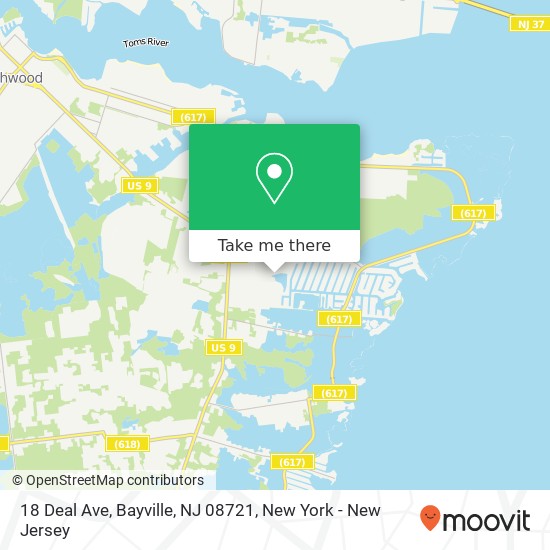 18 Deal Ave, Bayville, NJ 08721 map