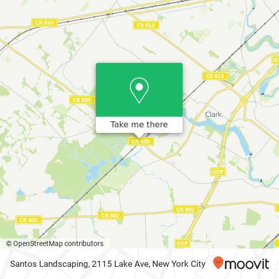 Mapa de Santos Landscaping, 2115 Lake Ave