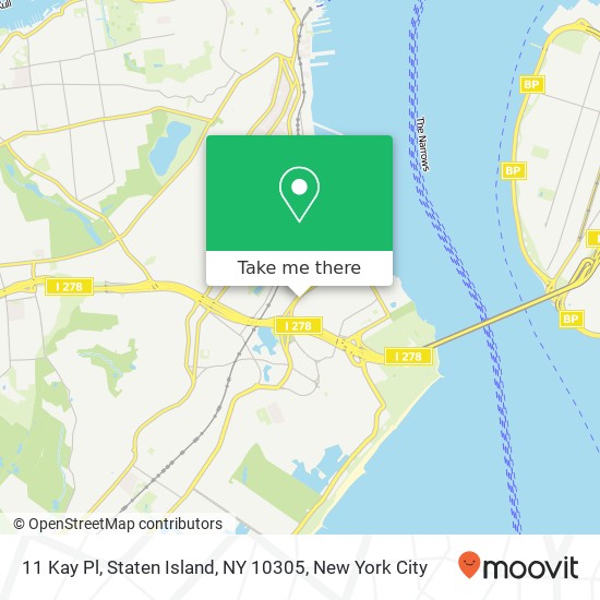 Mapa de 11 Kay Pl, Staten Island, NY 10305