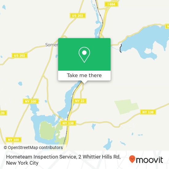 Mapa de Hometeam Inspection Service, 2 Whittier Hills Rd