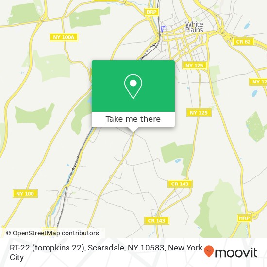 Mapa de RT-22 (tompkins 22), Scarsdale, NY 10583