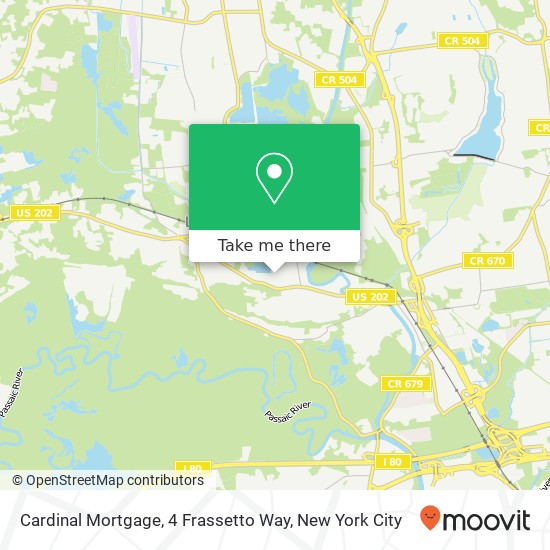 Cardinal Mortgage, 4 Frassetto Way map