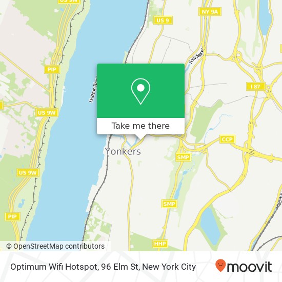 Mapa de Optimum Wifi Hotspot, 96 Elm St