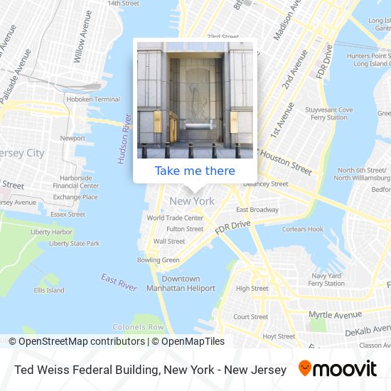 Ted Weiss Federal Building map