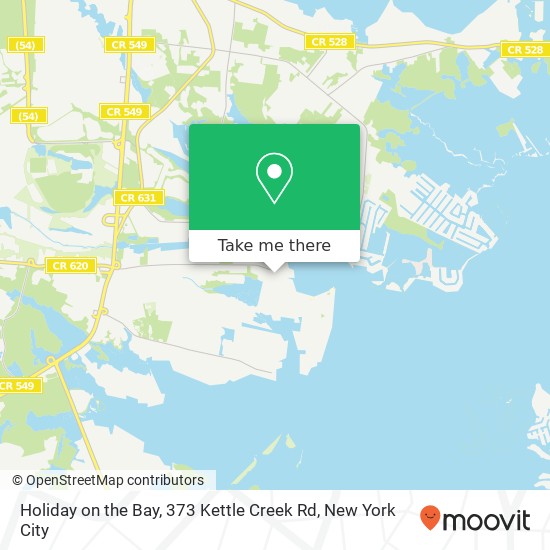 Mapa de Holiday on the Bay, 373 Kettle Creek Rd