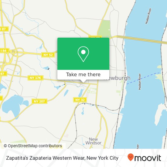 Mapa de Zapatita's Zapateria Western Wear, 461 Broadway