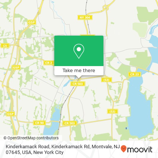 Kinderkamack Road, Kinderkamack Rd, Montvale, NJ 07645, USA map