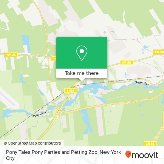 Pony Tales Pony Parties and Petting Zoo map