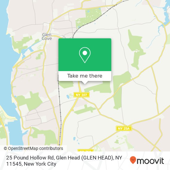 25 Pound Hollow Rd, Glen Head (GLEN HEAD), NY 11545 map