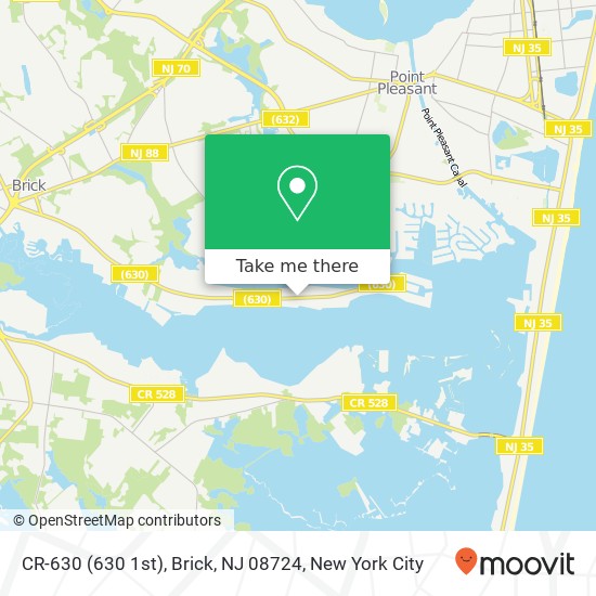 CR-630 (630 1st), Brick, NJ 08724 map