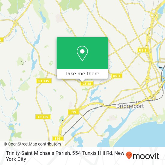 Trinity-Saint Michaels Parish, 554 Tunxis Hill Rd map