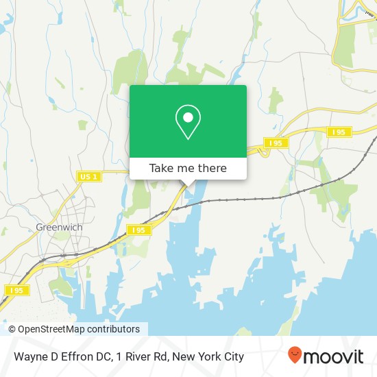 Wayne D Effron DC, 1 River Rd map