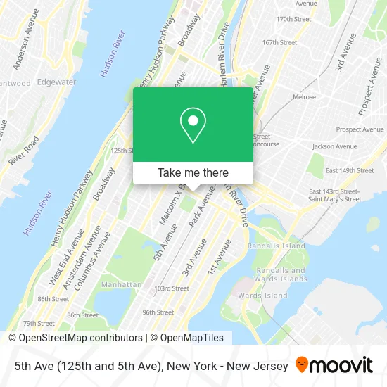 Mapa de 5th Ave (125th and 5th Ave)