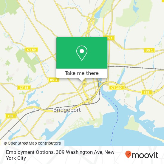 Mapa de Employment Options, 309 Washington Ave