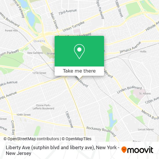 Liberty Ave (sutphin blvd and liberty ave) map