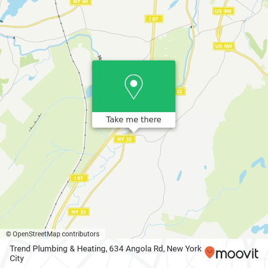 Mapa de Trend Plumbing & Heating, 634 Angola Rd