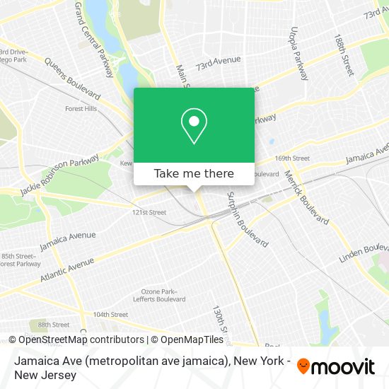 Jamaica Ave (metropolitan ave jamaica) map