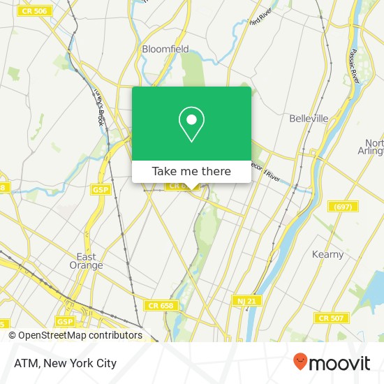 Mapa de ATM, 64 Franklin St