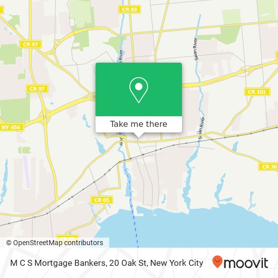 M C S Mortgage Bankers, 20 Oak St map