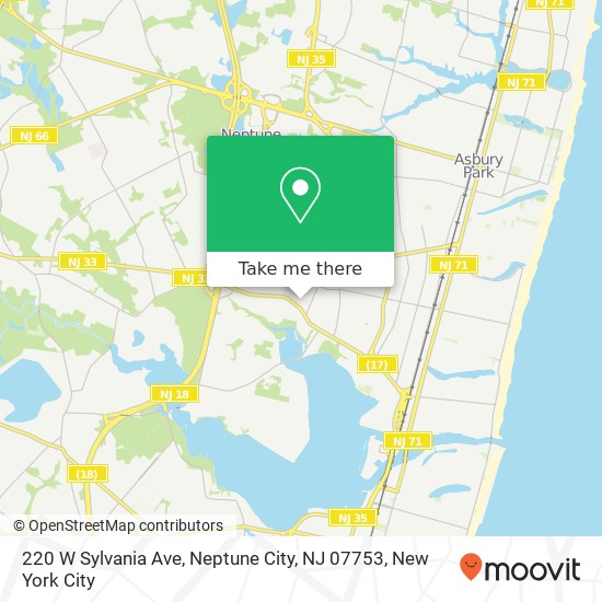 220 W Sylvania Ave, Neptune City, NJ 07753 map