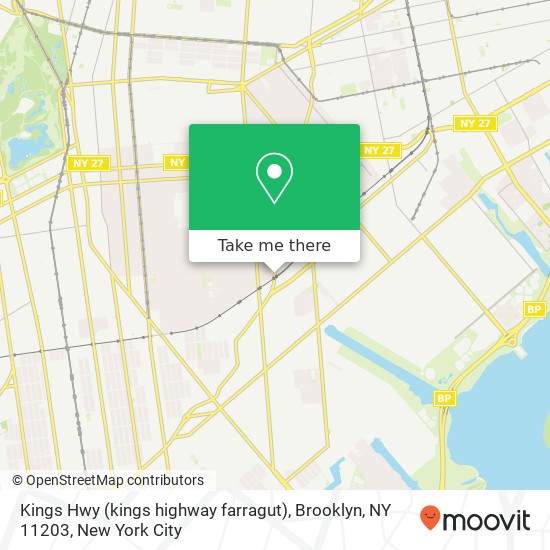 Kings Hwy (kings highway farragut), Brooklyn, NY 11203 map