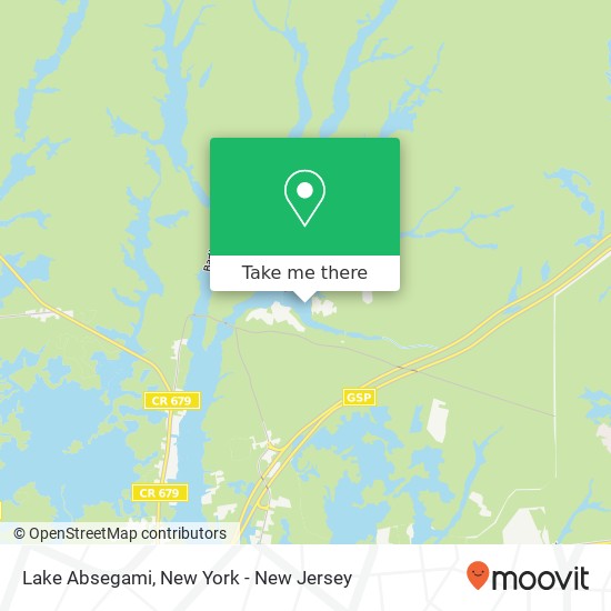 Lake Absegami, Lake Absegami, Bass River, NJ 08087, USA map