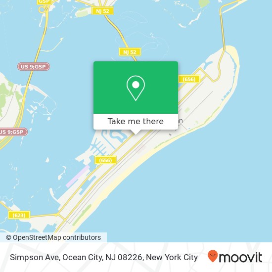 Simpson Ave, Ocean City, NJ 08226 map
