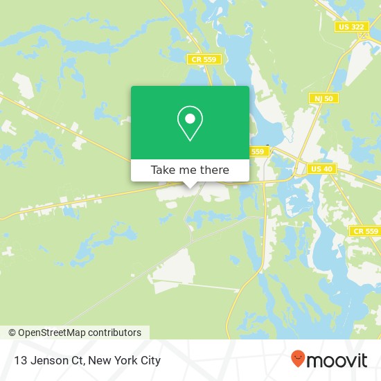 13 Jenson Ct, Mays Landing, NJ 08330 map