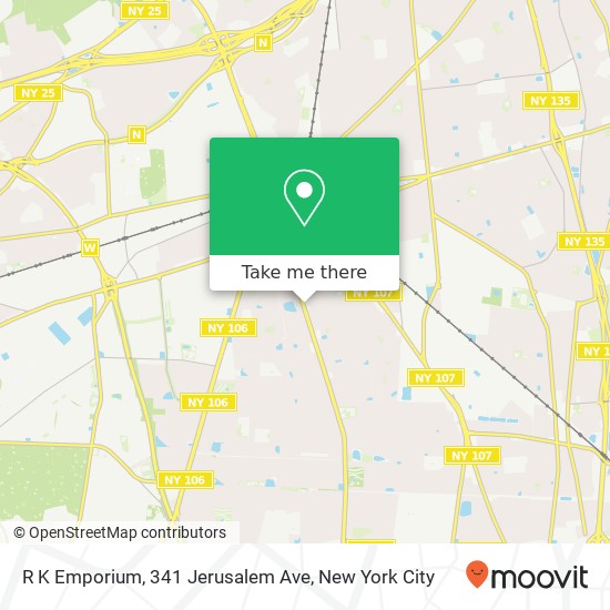 Mapa de R K Emporium, 341 Jerusalem Ave