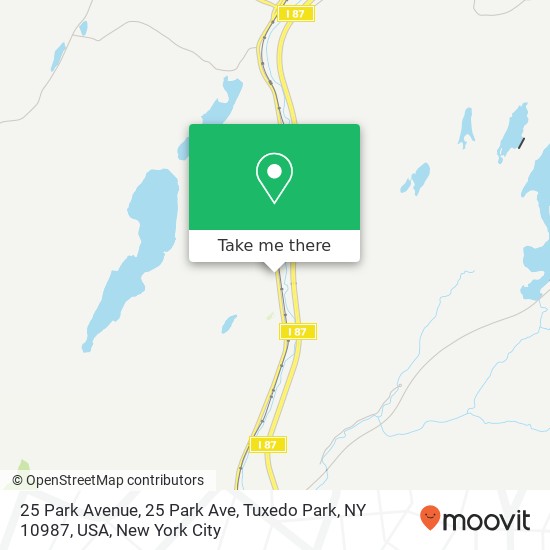 25 Park Avenue, 25 Park Ave, Tuxedo Park, NY 10987, USA map