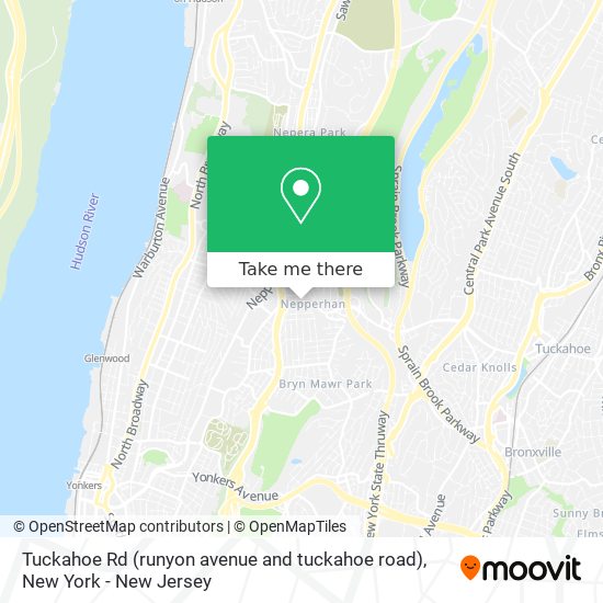 Mapa de Tuckahoe Rd (runyon avenue and tuckahoe road)