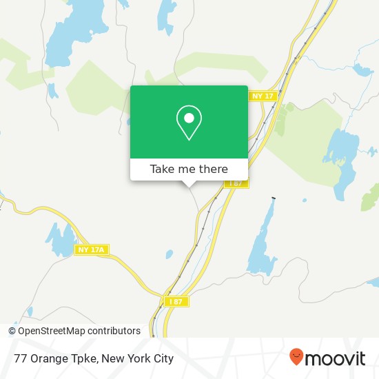 77 Orange Tpke, Southfields, NY 10975 map