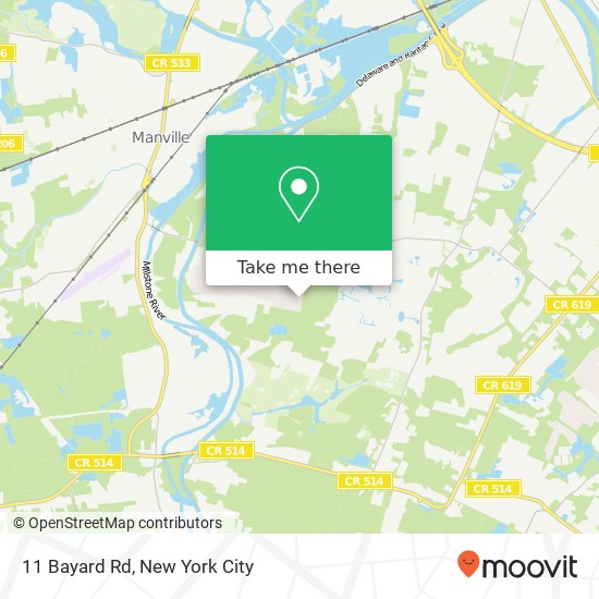 Mapa de 11 Bayard Rd, Somerset, NJ 08873