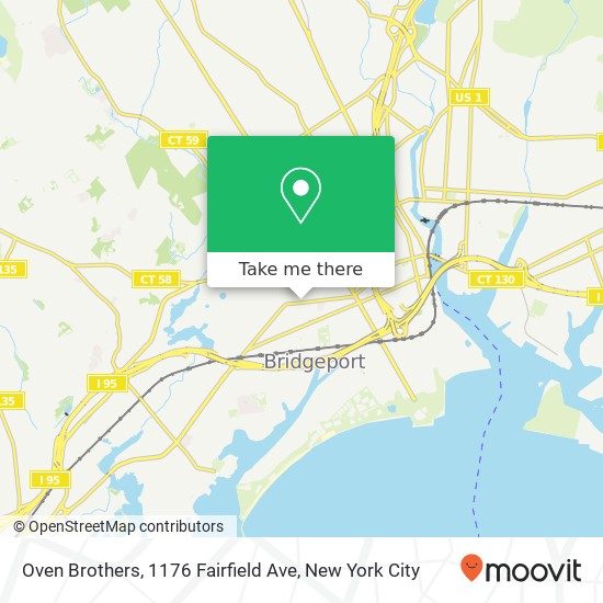Oven Brothers, 1176 Fairfield Ave map