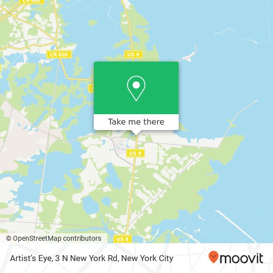 Mapa de Artist's Eye, 3 N New York Rd