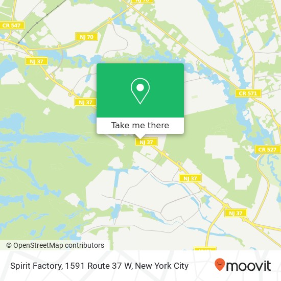 Spirit Factory, 1591 Route 37 W map