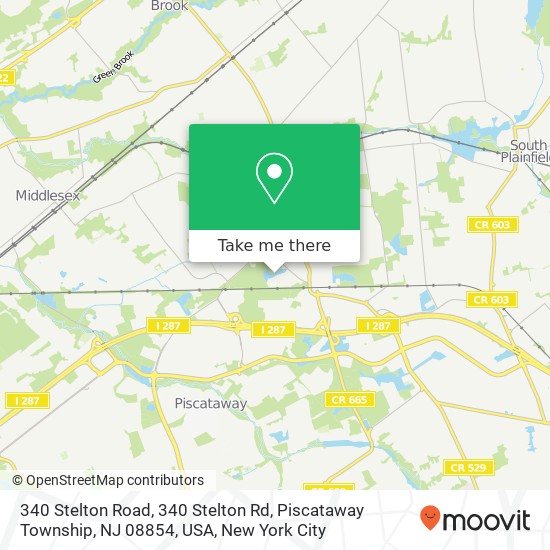 340 Stelton Road, 340 Stelton Rd, Piscataway Township, NJ 08854, USA map