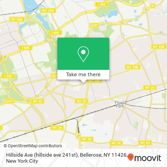 Hillside Ave (hillside ave 241st), Bellerose, NY 11426 map